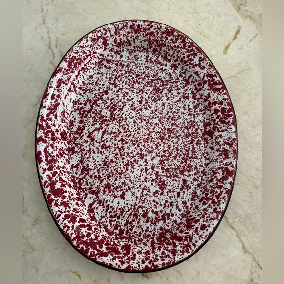 Other - Splatter Paint Enamel Camping Tray